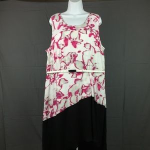 LANE BRYANT 6th & Lane Dress Pink White Black