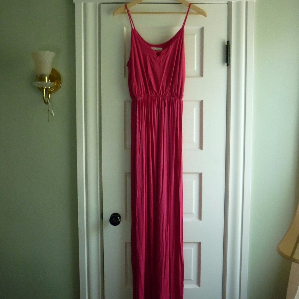 Pink maxi dress