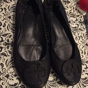 Tory Burch reva ballet flats navy leather