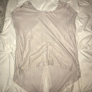 neutral shimmer shirt