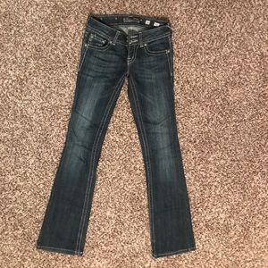 Miss Me boot cut jeans 26 34” inseam