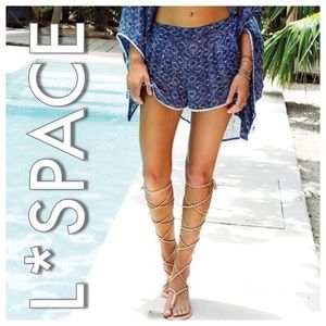 L*SPACE Gili long wrap braid sandals by cocobelle