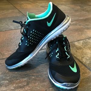 Nike Fitsole Lite Run Running Shoes Black Teal