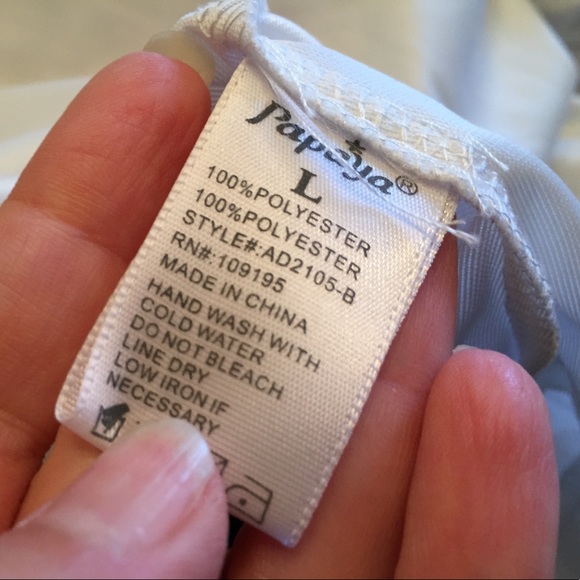 SOLD Papaya sexy strapless high/low dress, large - Picture 5 of 6