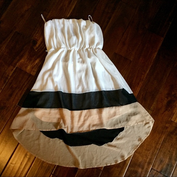 SOLD Papaya sexy strapless high/low dress, large - Picture 6 of 6