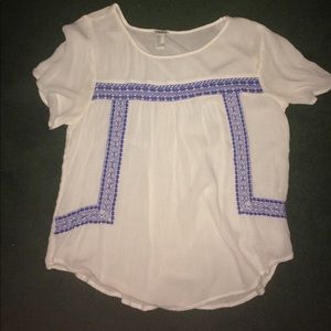 forever 21 embroidered top