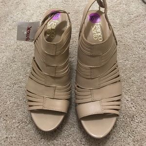 Nude Strap Wedges BRAND NEW