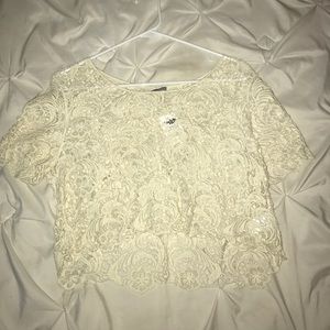 laced crop top