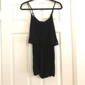 Topshop black romper size 6