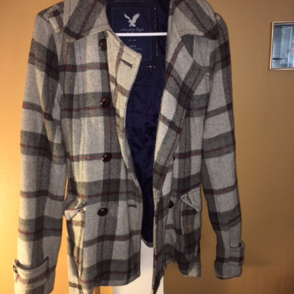 American Eagle Plaid Flannel Jacket