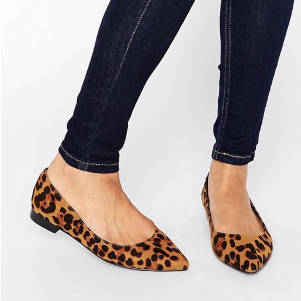 ASOS LACEY Wide Fit Pointed Ballet Flats