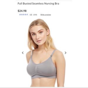 Gray Motherhood Nursing Bra