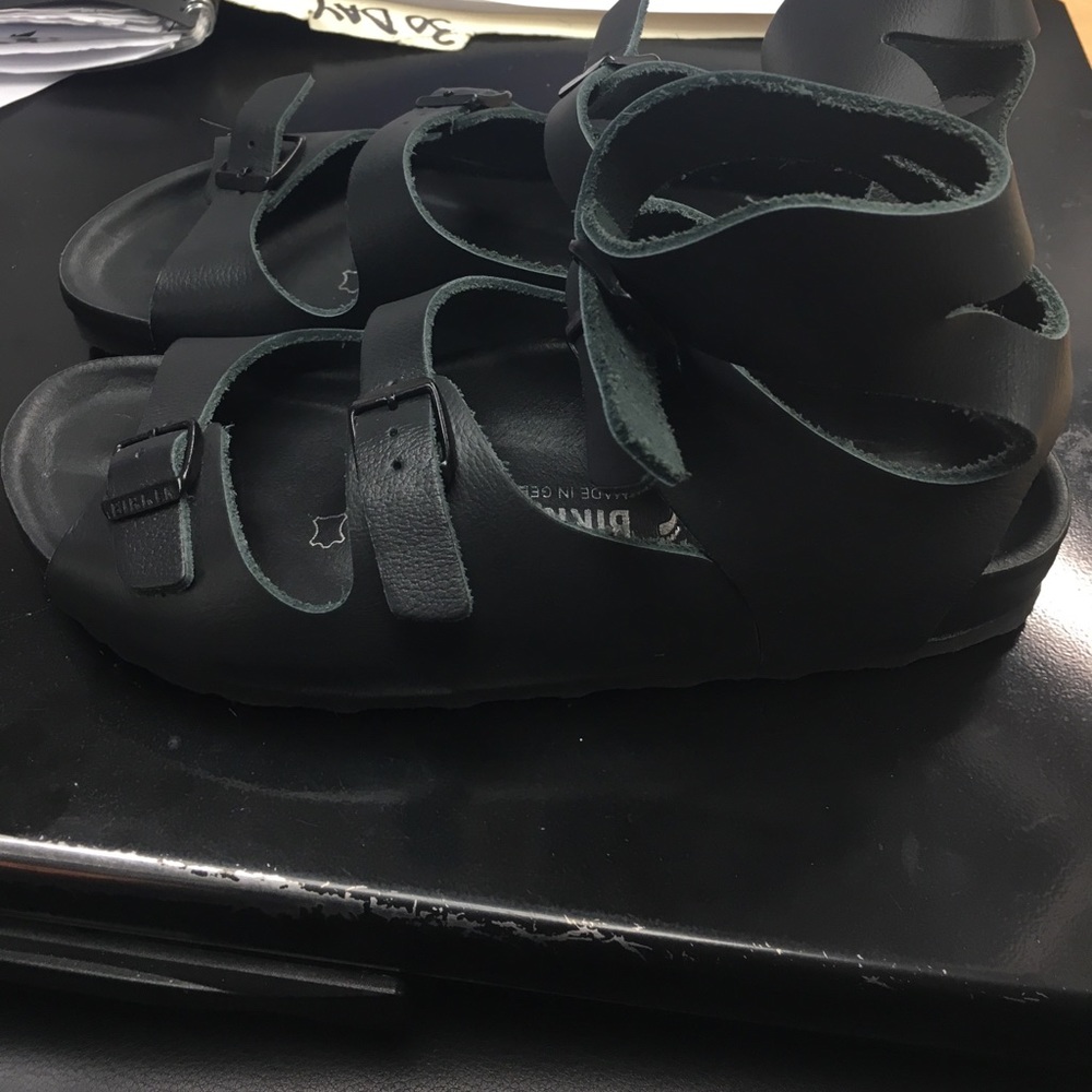 Birkenstock all leather 38/L7 Athens Exquisite.