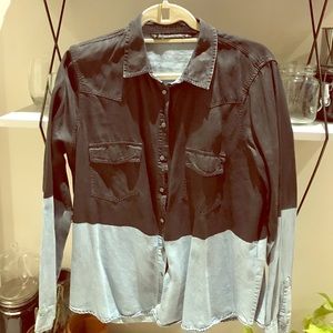 Zara chambray button shirt