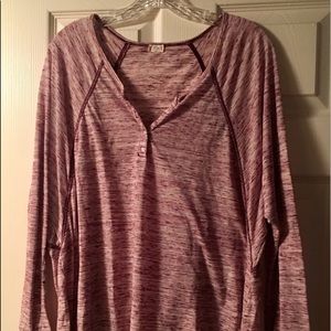 Purple/maroon lounge top