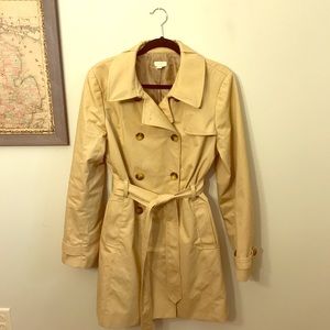 J. Crew tan trench coat