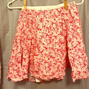 Forever 21 pink floral skirt