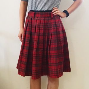 Vintage Tartan Full Skirt