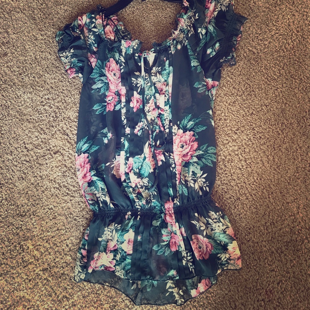 Charlotte Russe see through blouse size small