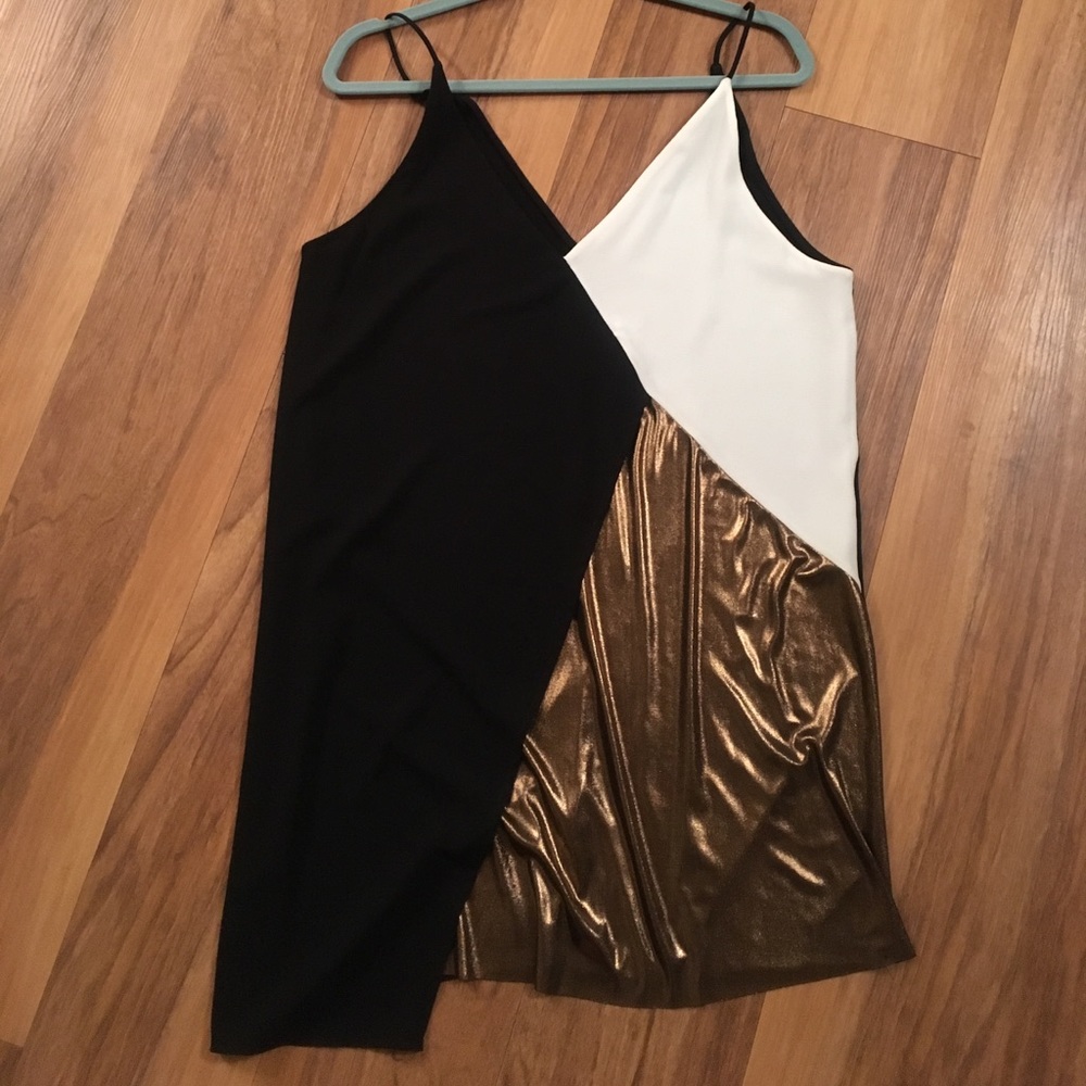 Asymmetrical Color Block Zara Dress