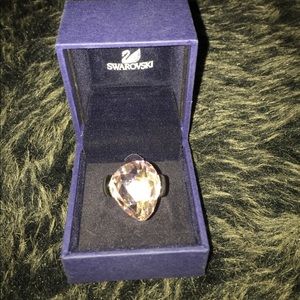 Swarovski pink Swarovski crystal ring