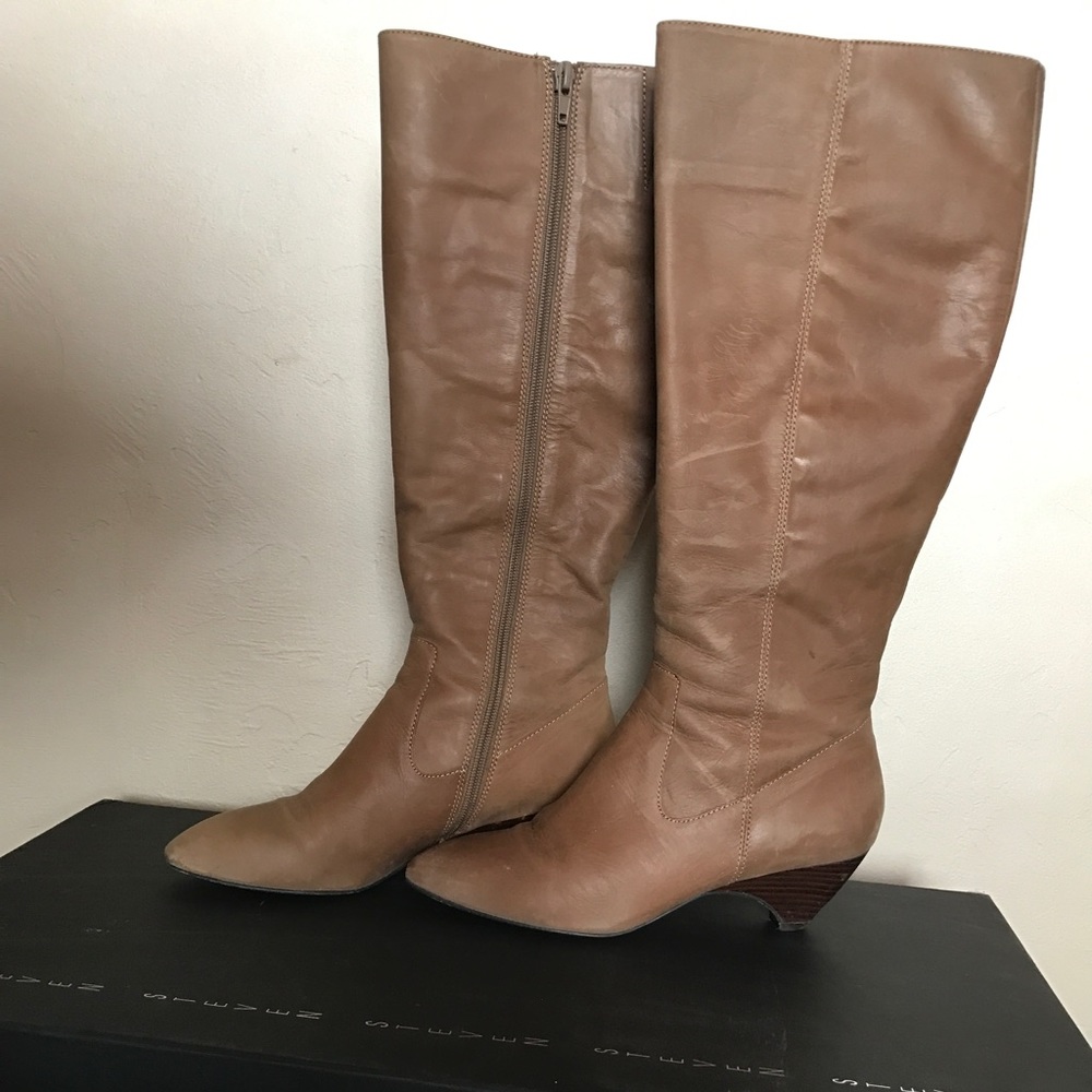 Steve Madden Taupe Leather Boots
