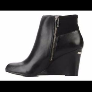 MICHAEL Michael Kors Bromley Wedge Black Booties
