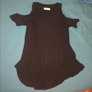 cold-shoulder black top