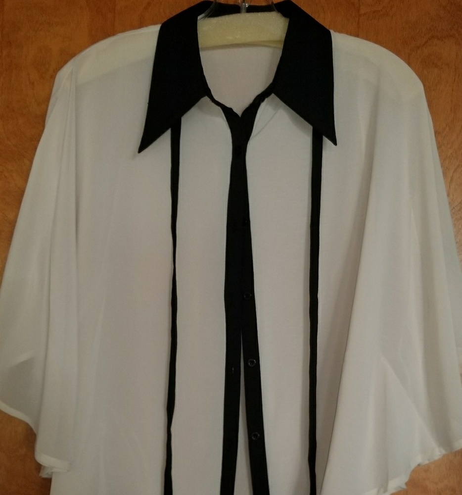 Jealous Tomatoe Sheer Beige blouse