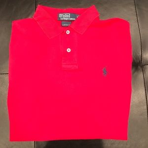 Red w/ Blue Polo shirt