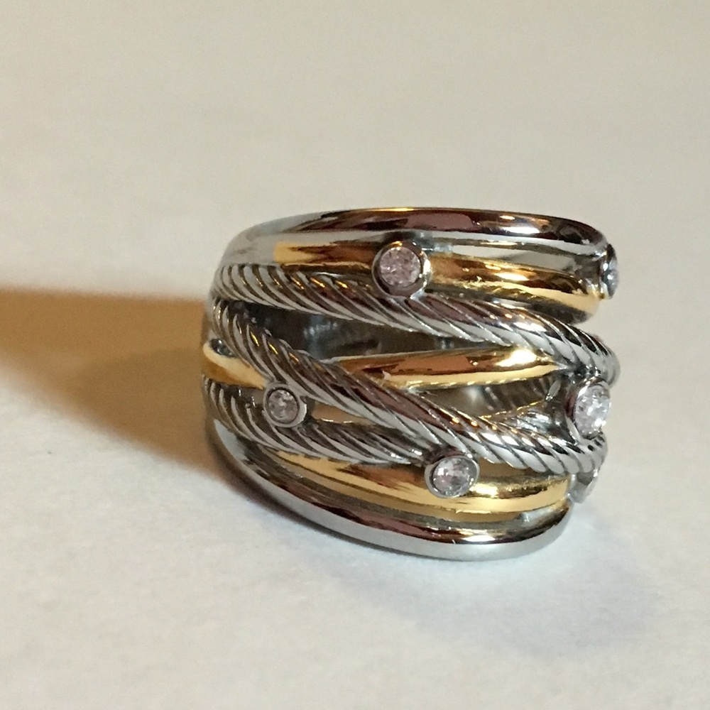 Gold and Stainless Steel Ring