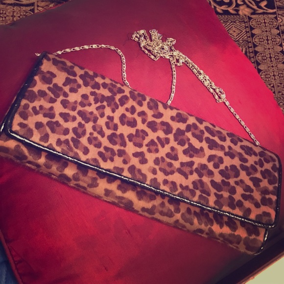 Apt. 9 Handbags - Leopard clutch/crossbody