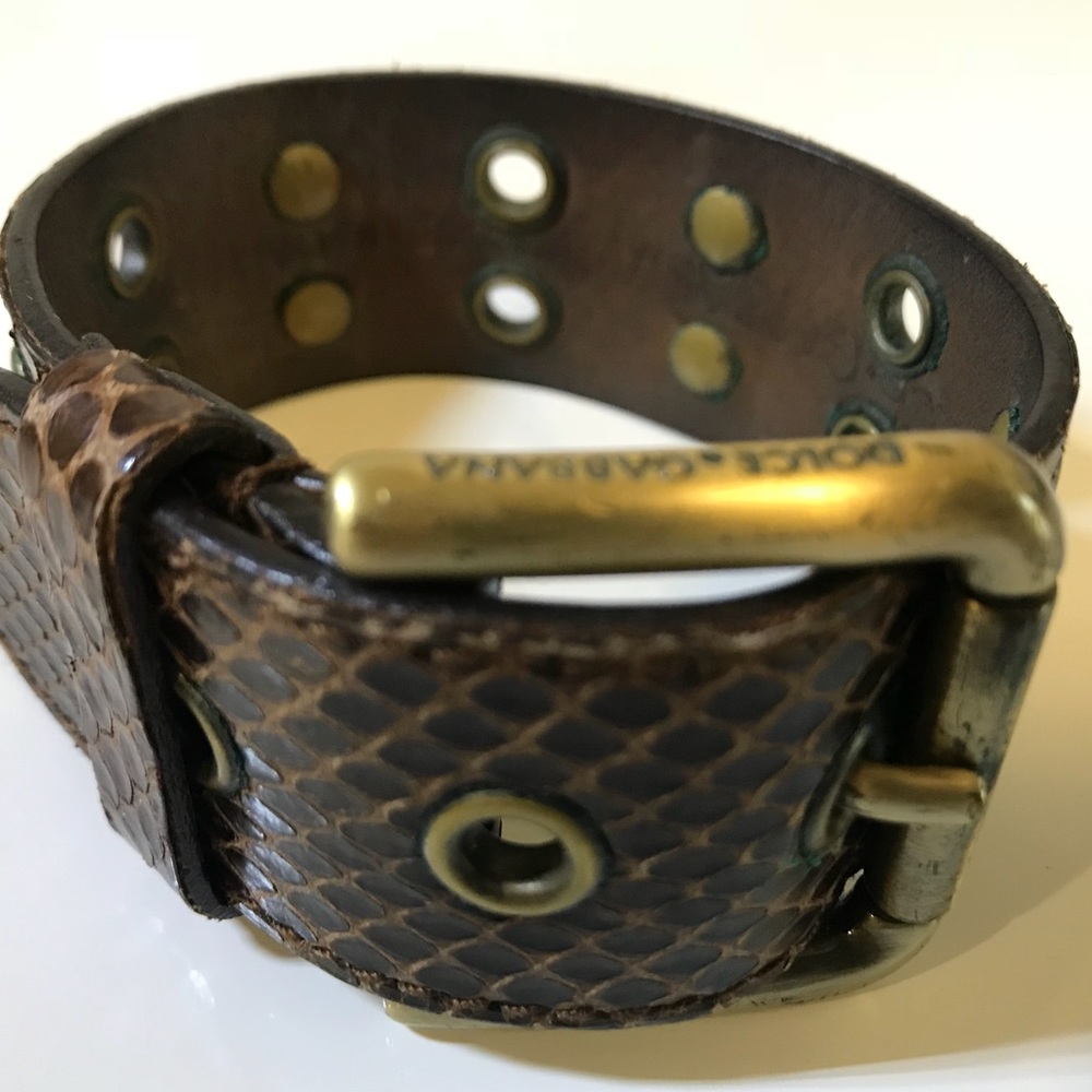 Dolce & Gabbana Snake Skin Bracelet
