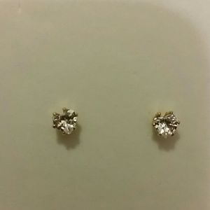 14k Brazilian Gold Filled Heart Shaped Earrings