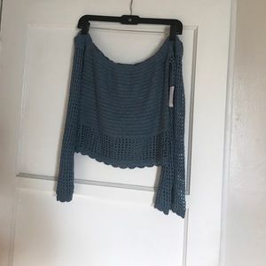 Crochet Off Shoulder Crop Top