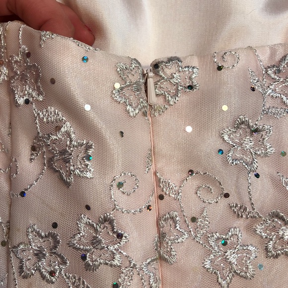 Pink Jessica McClintock formal dress- size 3/4 - Picture 4 of 8