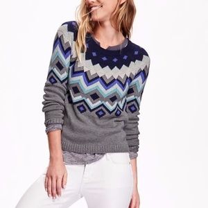 Old navy sweater fair isle sweater