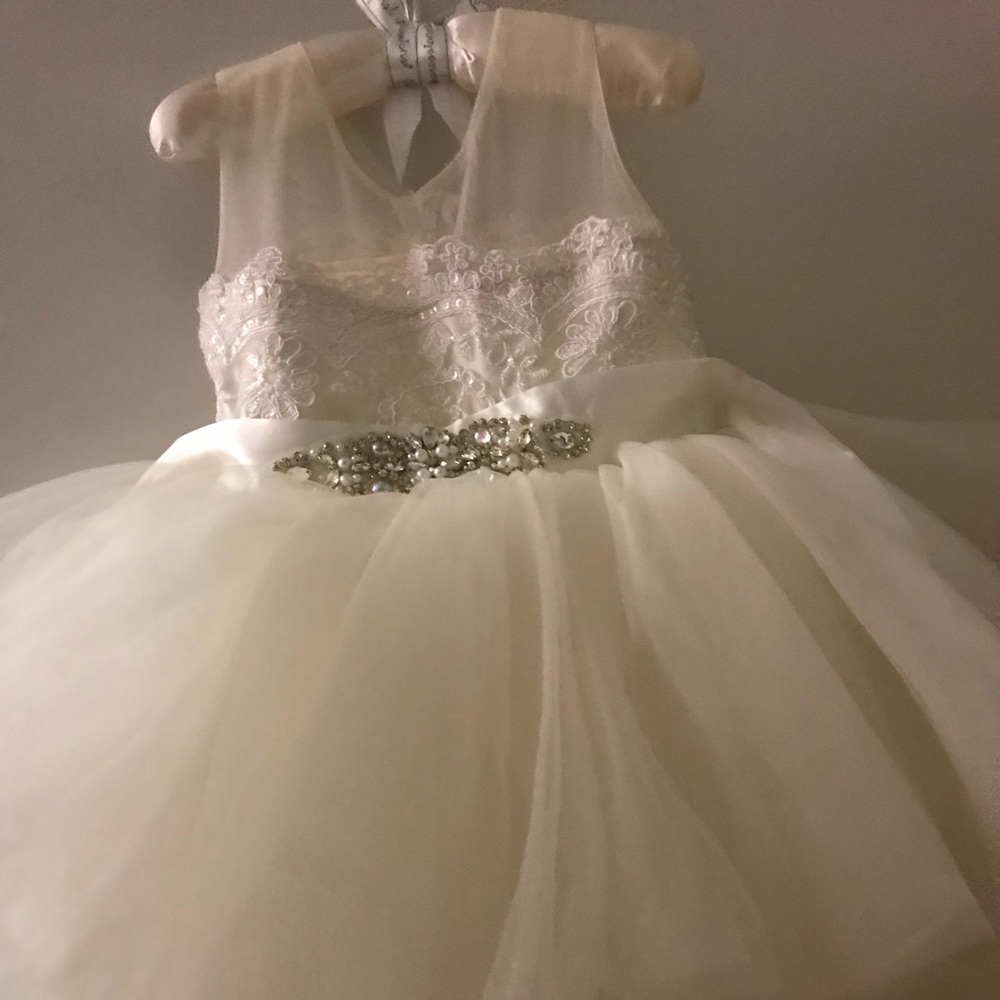 Flower girl dress. Custom Made. Gorgeous in person