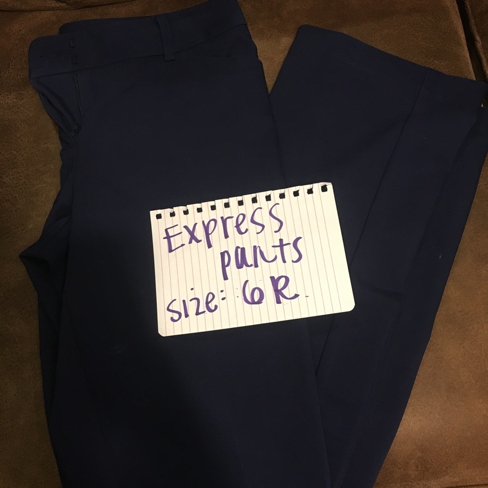 Express dark blue women dress slacks size 6