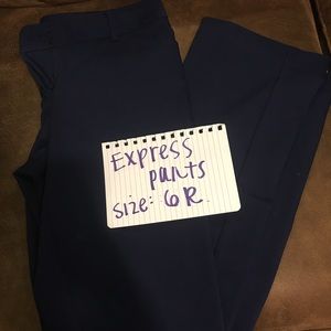 Express dark blue women dress slacks size 6