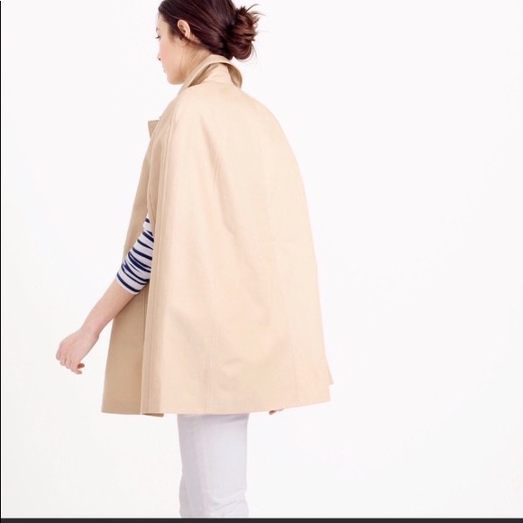 ‼️SOLD ‼️J Crew caped trench coat - Picture 2 of 6