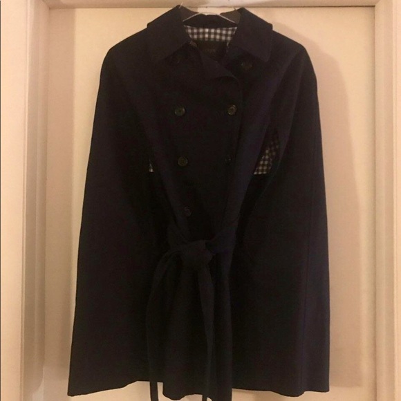 ‼️SOLD ‼️J Crew caped trench coat - Picture 3 of 6