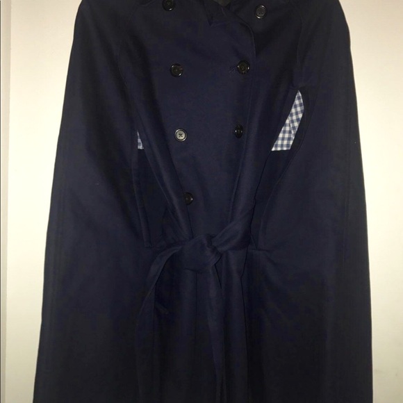 ‼️SOLD ‼️J Crew caped trench coat - Picture 5 of 6