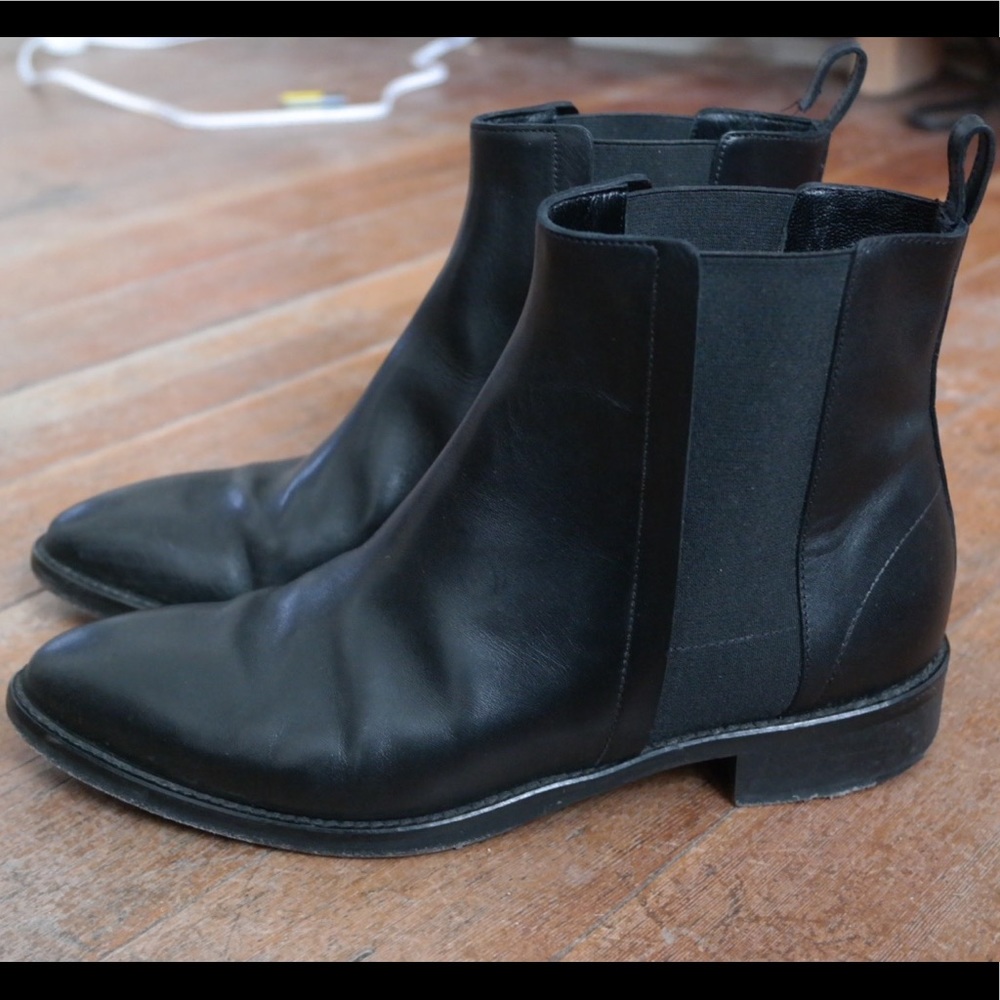 Nautica Genuine Leather Chelsea Ankle Boots