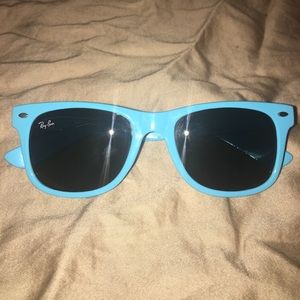 Blue Ray-Ban sunglasses