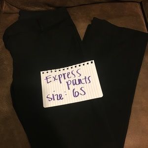 Express black women dress slacks size 6 short