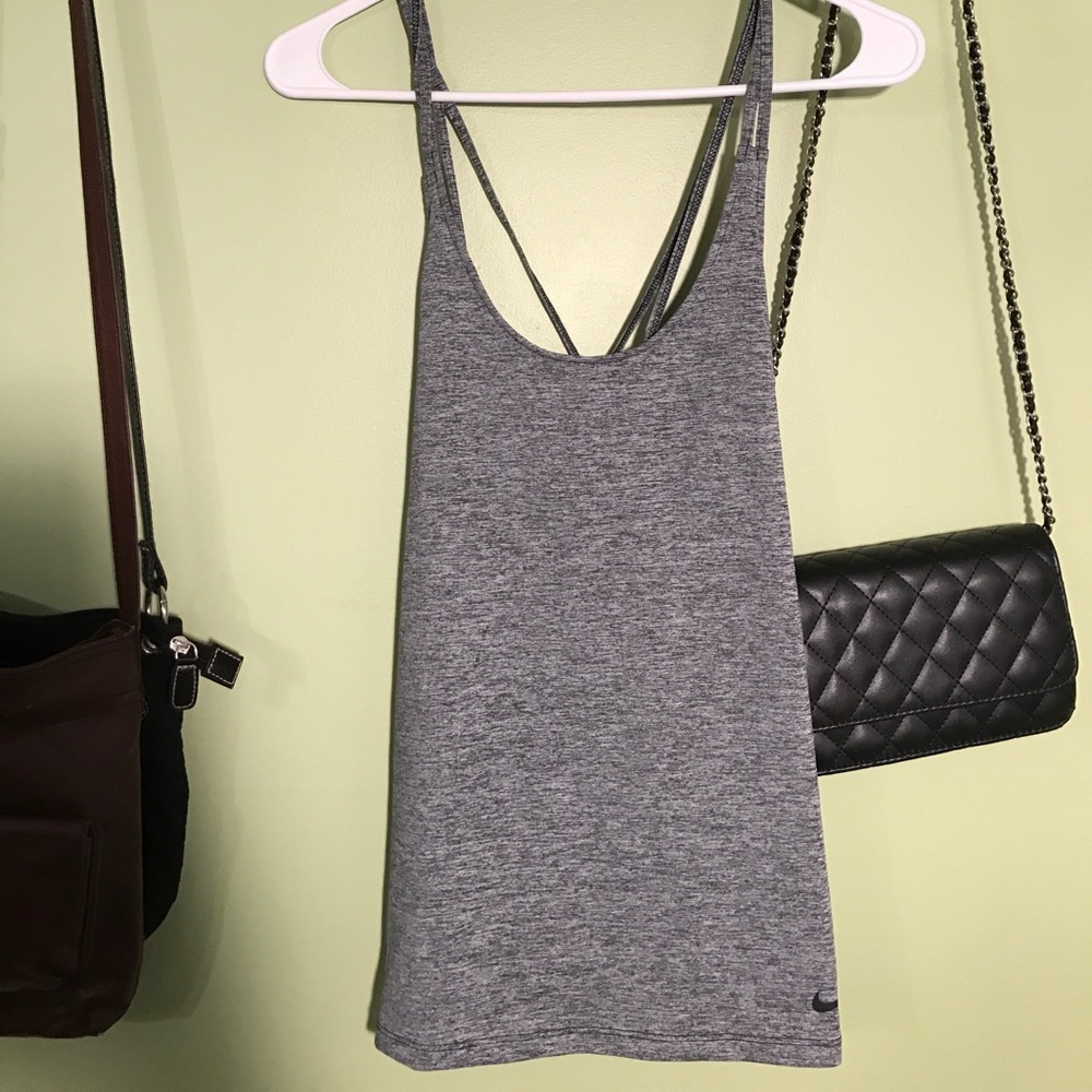 Nike dri fit cross cross tank top