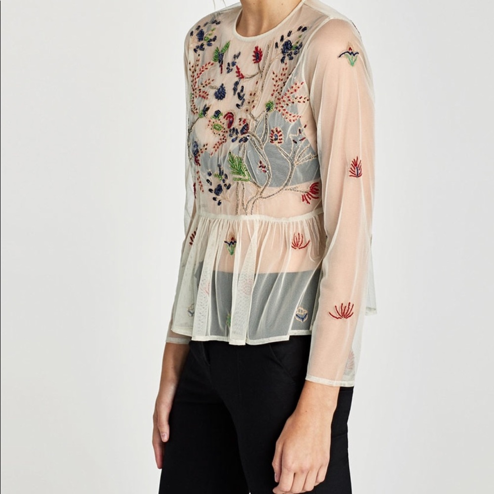 Embroidered Zara Top