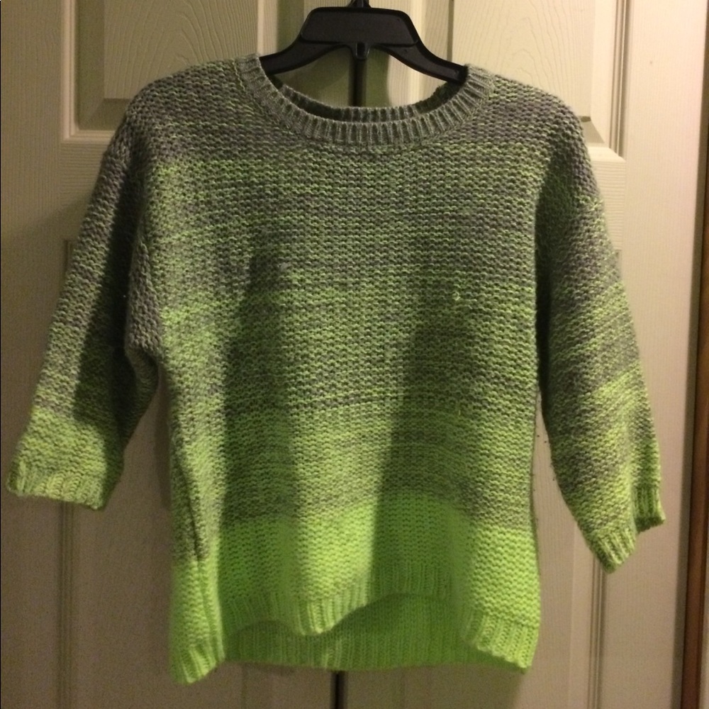 Cozy Neon Green Sweater
