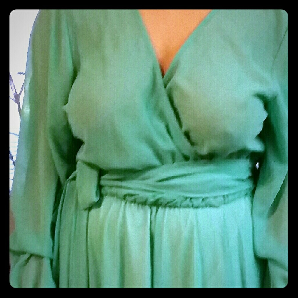 Mint Green Schifon dress
